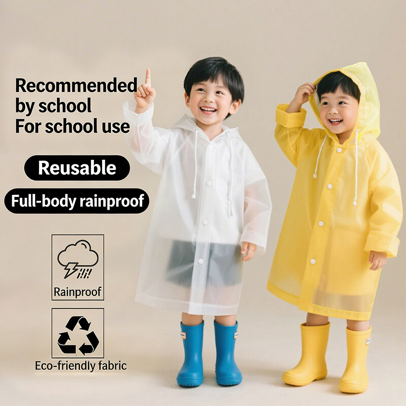 Disposable Long Kids Raincoat  - Outdoor Camping Activities For Kids 리뷰 및 가격