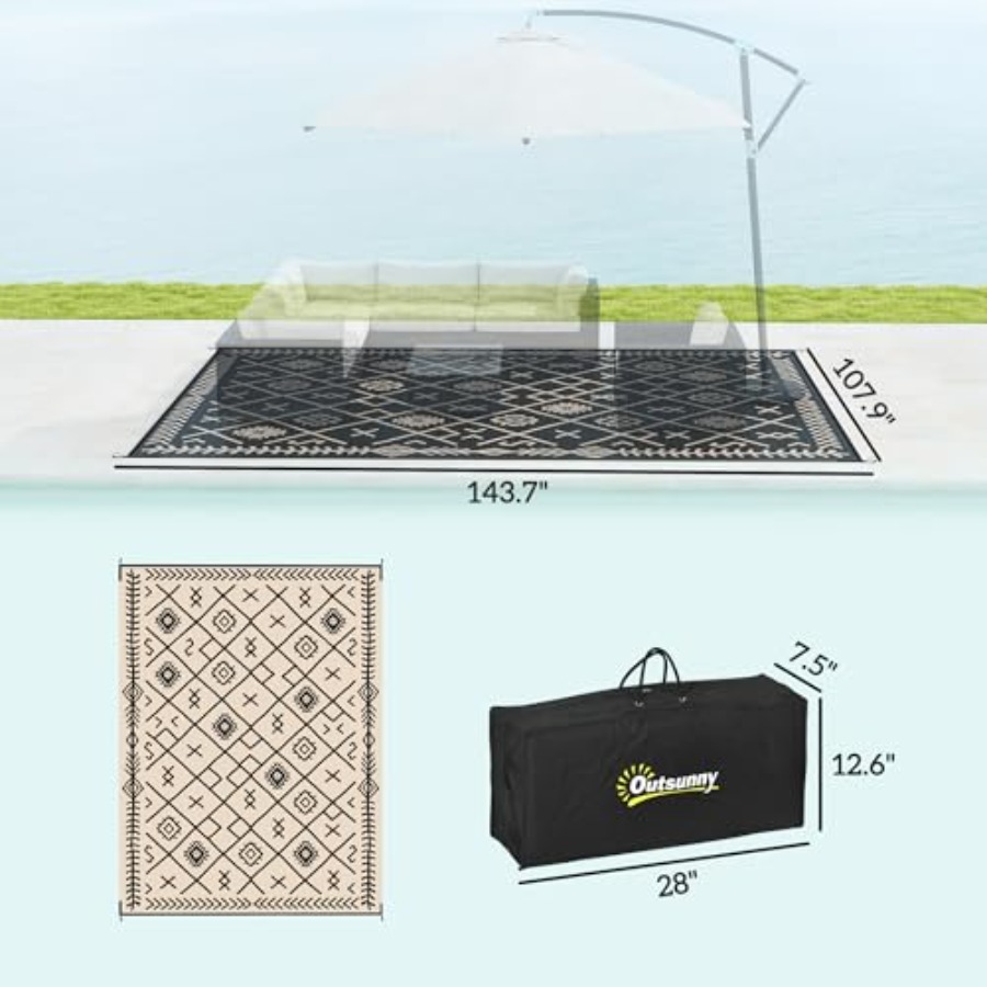 Reversible Outdoor Rug for Bac - Outdoor Camping Decke 리뷰 및 가격