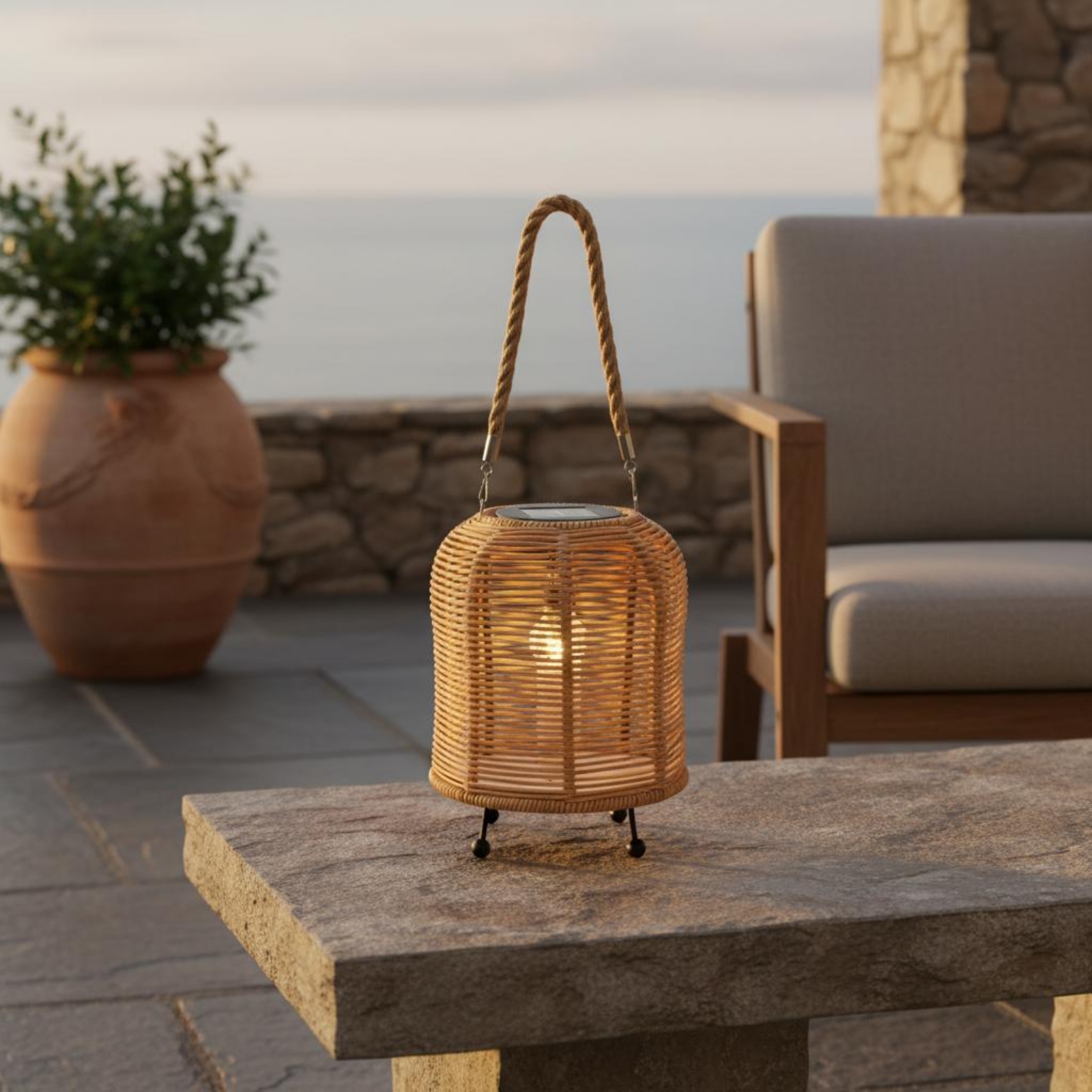 Handwoven Solar Lantern Warm L - Outdoor Camping Light Portable 리뷰 및 가격