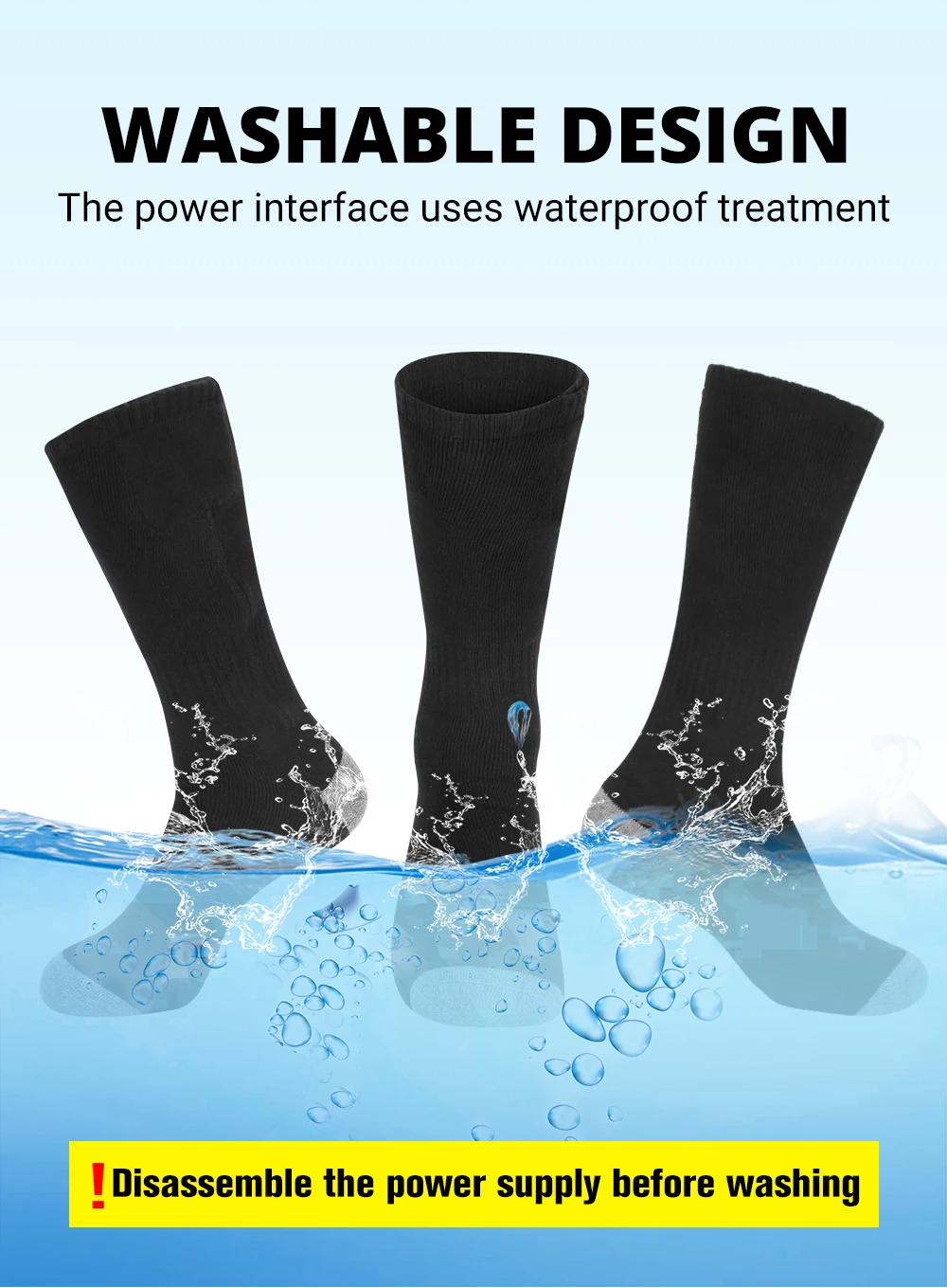 Heating Socks 6000mah Battery  - Outdoor Camping In Winter 리뷰 및 가격