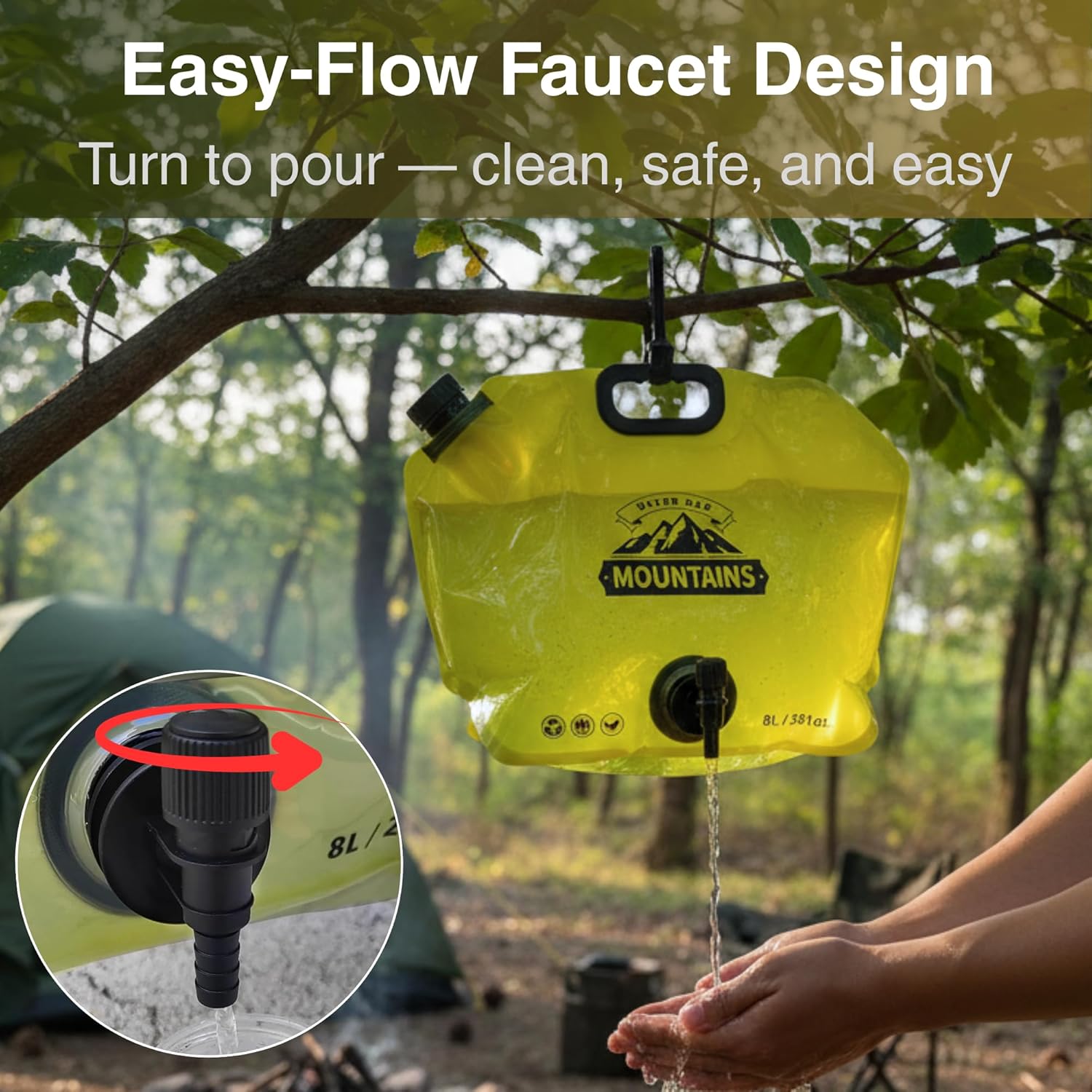 Camping Water Container Collap - Outdoor Camping Water Jug 리뷰 및 가격