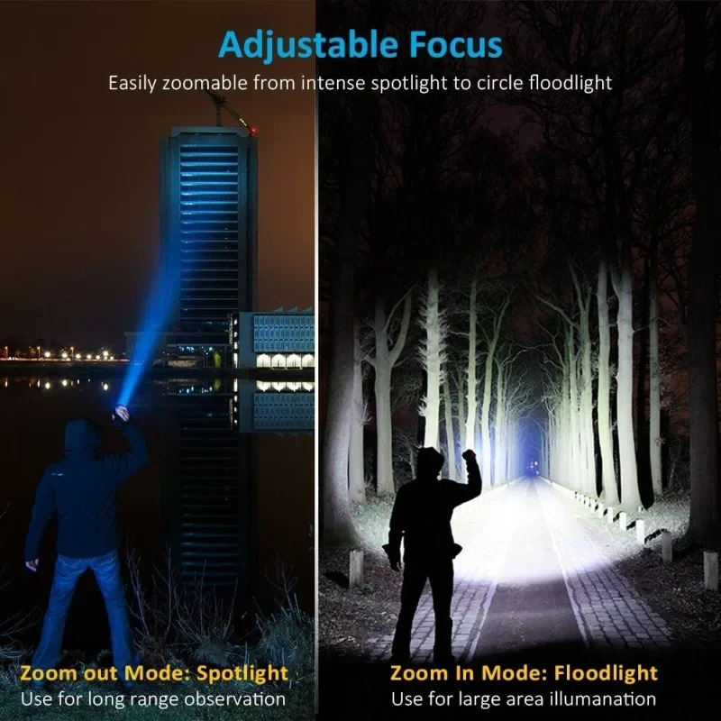 T6 LED Rechargeable Flashlight - Outdoor Camping Glamping 리뷰 및 가격