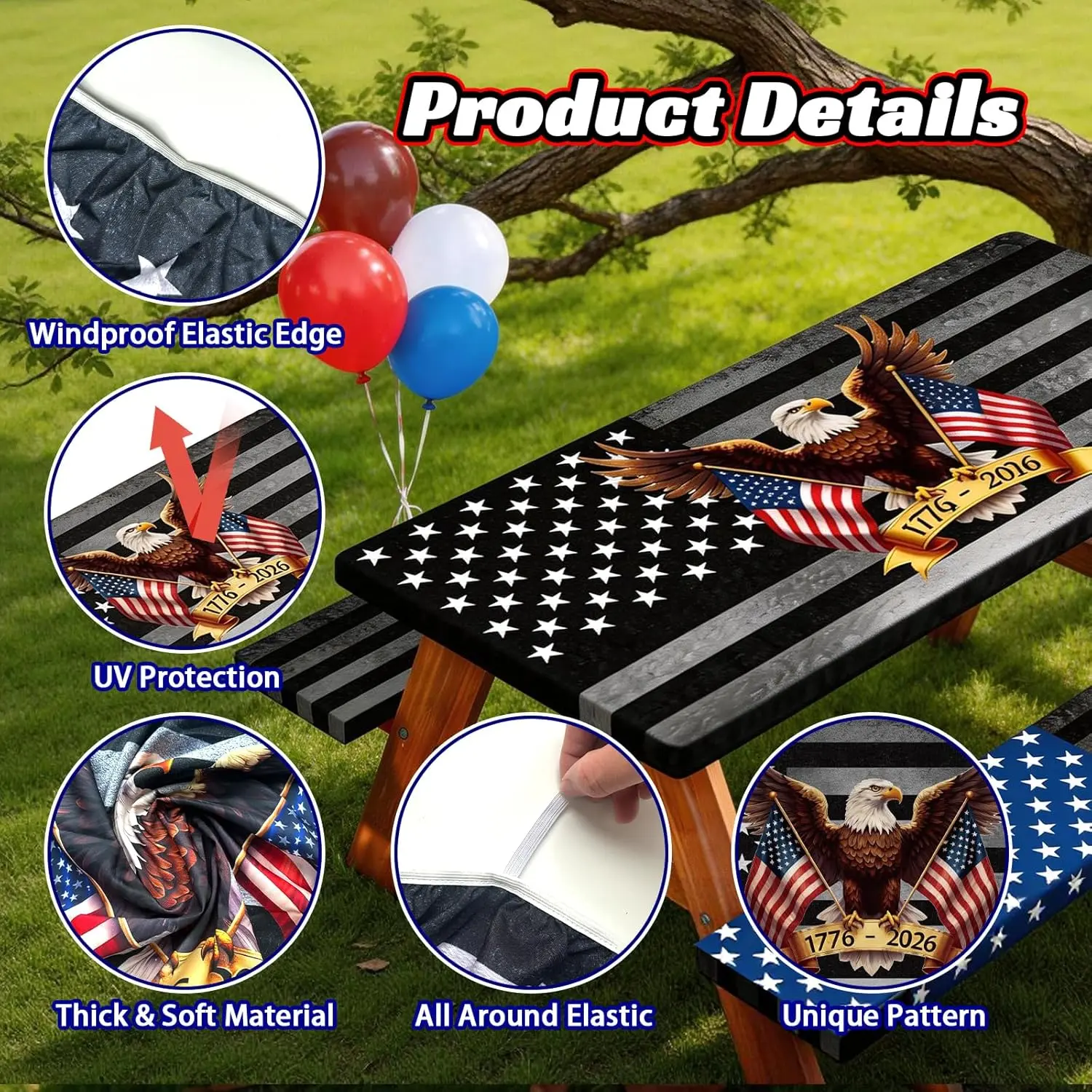 250th Anniversary 6FT Picnic T - Outdoor Camping Set 리뷰 및 가격