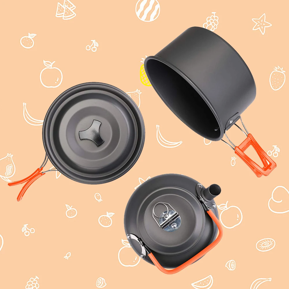 Camping Cookware Kit Kettle Po - Camp Utensil Set 리뷰 및 가격