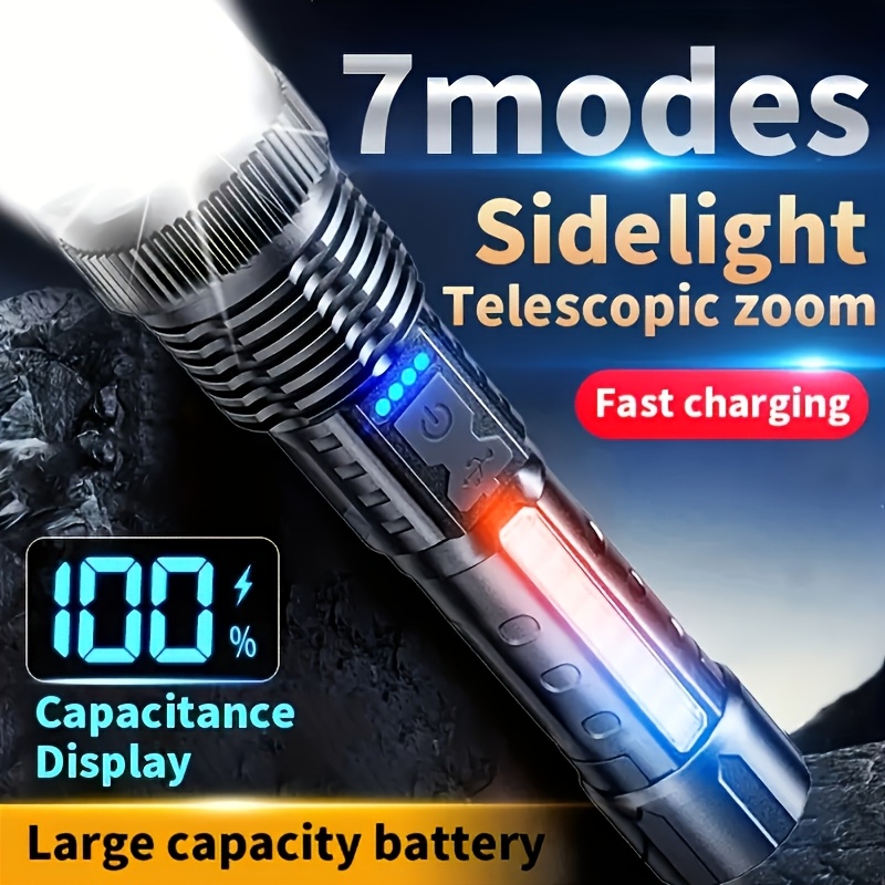 Powerful LED Flashlight Batter - Outdoor Camping Glamping 리뷰 및 가격