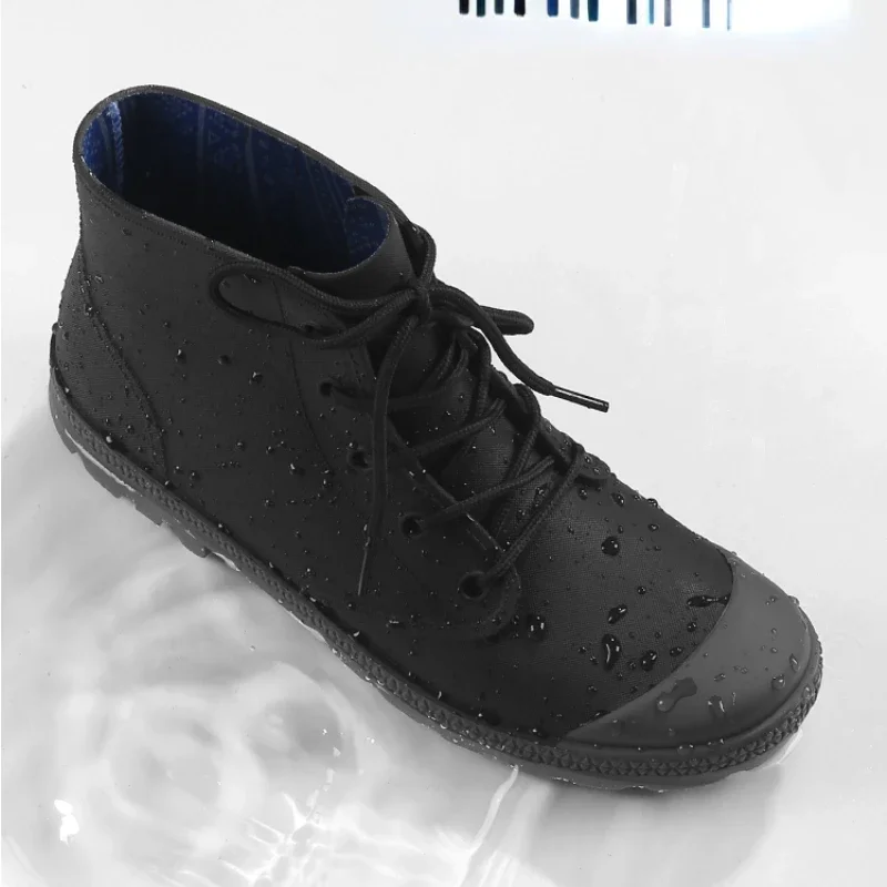 Winter Men Rain Boots Lace-up  - Outdoor Camping In Winter 리뷰 및 가격